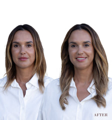 Healthy, full hair with removable extensions designed for women of all ages - Cabelo saudável e cheio para mulheres de todas as idades
