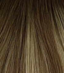 halo hair extensions with blonde highlights – healthy and natural | extensões halo com mechas caramelo – saudáveis e naturais