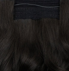 Halo Method -Brown Black N.3. Hair for ladies, women, who search for hair volume, hair health and beautifull hair. Get fuller, longer hair instantly with comfortable Halo Method extensions.