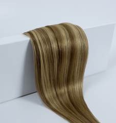 Brown & Blonde Highlights - healthy halo hair extensions for everyday wear | extensões halo saudáveis para uso diário 