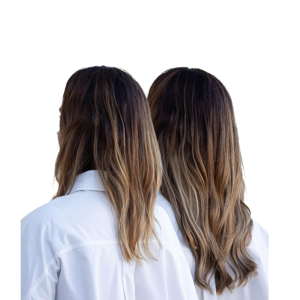 Discreet Halo extensions that blend perfectly for a natural, confident look. Instant hair transformation — from thin to full and flowing in minutes